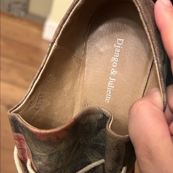 Django & Juliette kotty metallic Floral Patterned Women's Loafers - Picture 7 of 9